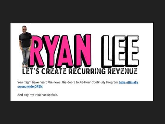 Ryan Lee 48 Hour Continuity